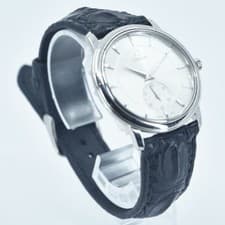 Omega 4820.31 De Ville Prestige Watch Stainless Steel Leather Strap Silver