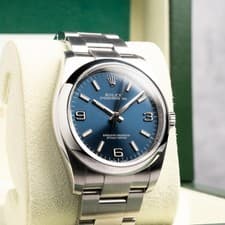 2019 Rolex Oyster Perpetual 36 Blue Dial 116000 Full Set