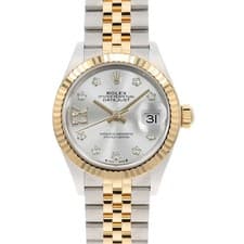 ROLEX Datejust 9P Star Diamond IX Diamond 279173G Silver 5 row jubilee brace...