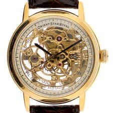 ORIENT EQ00-A1 skeleton gold Dial / Manual