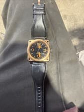 Bell & Ross Bicolor Reference stainless steel and rose gold automatic wristwatch