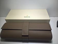 ULTRA RARE ROLEX LEATHER TRAVEL ROLL BOX 4/5 SLOT NEW COLLECTION