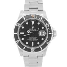 2026 RSC VINTAGE 1982 Rolex Submariner Date MATTE BLACK 40mm Steel Oyster 16800