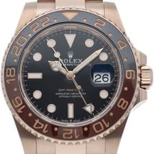 ROLEX GMT-Master 2 Watch 126715CHNR 18K Pink Gold mensWatch black USED