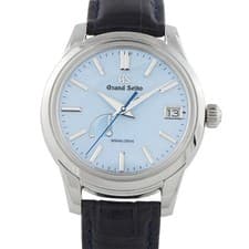 Grand Seiko Spring Drive Blue Skyflake Steel Watch SBGA407