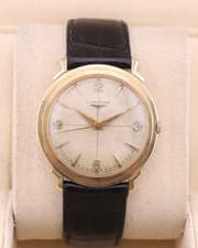 1950's Longines 14k Solid 33mm "Turtle" Case Manual wind Men watch working