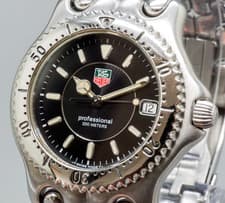 [Vintage / Paper] TAG Heuer Professional SEL WG1118 Black Quartz Men's Watch