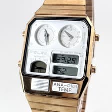 Citizen Collaboration Record Label Analog Digital Wristwatch Mens Authentic
