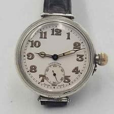 RARE LONGINES WHITE ENAMEL DIAL MANUAL WIND MAN'S WATCH / R083