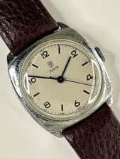 TUDOR Vintage 1950’s Men’s Manual Silver Cushion Dress Watch - 11100