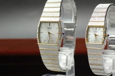 [Near MINT]Vintage RADO 121.9006.2 133.9020.2 Octagon Pair Quartz Watch Japan