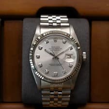 Rolex Datejust 16014 - 36mm Steel & White Gold Diamond Watch