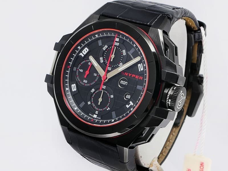 Snyper IronClad Chronograph 50.220.0M PVD/Stainless Steel 53x49mm $14,500 P/Ownd