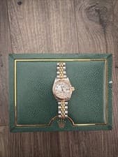 Rolex Datejust 69173 Two-Tone Jubilee 26mm Mother of Pearl Diamonds Watch Used