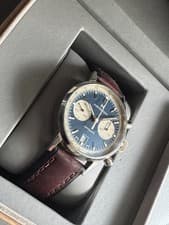 Hamilton American Classic Blue Men's Watch with Brown Leather Band - H38416541