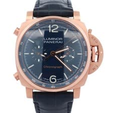 Panerai Luminor Chrono 44mm Blue Dial Watch Ref# PAM01111