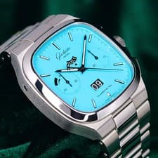 Glashütte Original Seventies Chronograph Panorama Date MINT  1-37-02-10-02-70