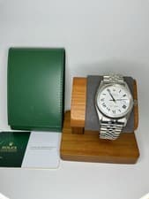 Rolex Datejust 36mm 1603 2026 Rolex Service White Roman Dial 2Yr Warranty Card