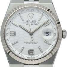 ROLEX Land-Dweller 40 Watch Honeycomb Motif 127334 K18WG/Stainless Steel men...