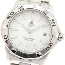 TAG HEUER WAP1111 Aquaracer Date Quartz Men's Watch From Japan G0425