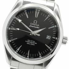 OMEGA WATCH 2503.50 SEAMASTER AQUA TERRA CO-AXIAL DATE AUTOMATIC BLACK MEN'S F/S