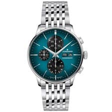 Junghans Meister Chronoscope 40.7mm Petrol Blue Dial Men's Watch 27/4622.47