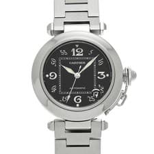 CARTIER Pasha C W31043M7 Black Case Size 35 x 35 mm Unisex Used Watch #31531