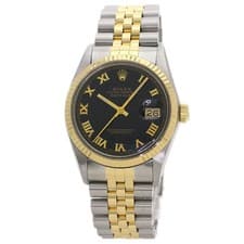 ROLEX Datejust Pyramid Roman Watches 16013 Stainless Steel/SSxK18YG mens