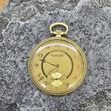 1920's IWC Schaffhausen 14 Karat Gold Pocket Watch