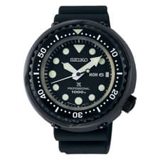 Seiko Prospex Men's Black Watch - SBBN047