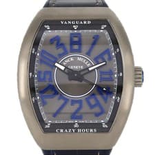 Authentic Franck Muller Vanguard Crazy Hours TI V45CHTTBRBL TI Mechanical Au...