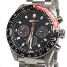 Seiko Prospex SpeedTimer ソーラー クロノグラフ SBDL099 V192-0AH0 ブラックレッド