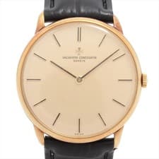 Vacheron Constantin Round 2006 YG External GP x external leather Stem-winder Gol