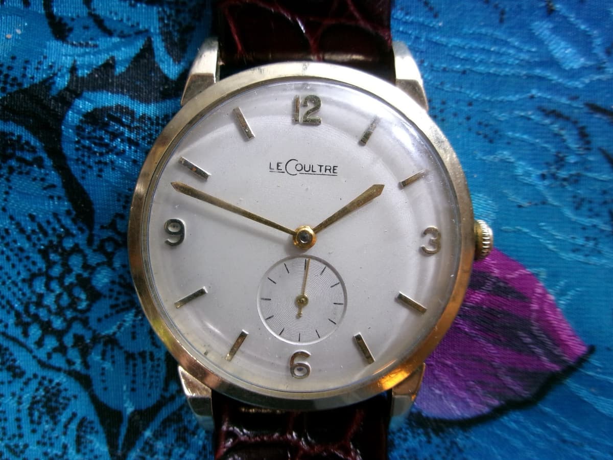 1950s Vintage LeCoultre Thin Men’s Dress Watch, Cal 480, 10K GF, Runs Good