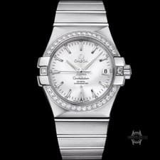 Omega Constellation 35 Steel / Diamond-Set / Silvered / Bracelet  Ref. 123.15.35