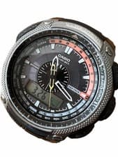 Casio Protrek Ana-DIGI PRW-5000 Solar Mens Watch Used Japan