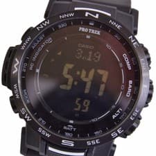 Casio PRO TREK PRW-35Y-1BJF Men's Outdoor Watch Black Used Japan