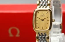 Vintage 1986 Near MINT / Case Omega De Ville Ref,796.0899 18mm Gold Womens Watch