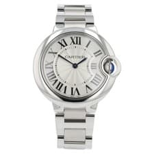 Cartier Ballon Bleu De Cartier Silver Dial Steel 33mm Quartz Womens W6920084