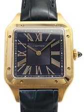 Cartier Santos Dumont LM WGSA0077 H43xW31mm Black Dial Yellow Box Card #T035