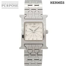 HERMES H Watch HH1 210 Ladies Wristwatch Silver Quartz Watch H Watch 90318693 fr
