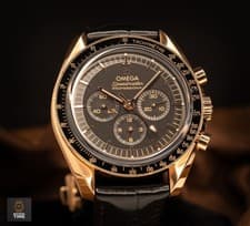 Omega Speedmaster Moonwatch 310.63.42.50.01.001 Sedna Gold Black Dial 42mm