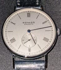 NOMOS GLASHÜTTE Ludwig 38mm Manual-winding wristwatch Skeletonized case back