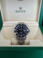 Rolex Submariner 16610 Stainless Steel Oyster Bracelet with Black SS Bezel