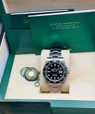 Rolex 2023 Submariner 126610LN Silver Oyster Black Bezel 2023 full set full link