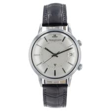 LeCoultre Memovox Silver Dial Stainless Steel 37mm Automatic Movement Mens Watch