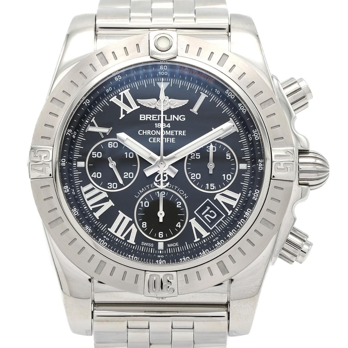 Authentic Breitling Chronomat JSP Roman Numerals Limited AB0115/S001B-RPA St...