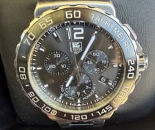 Tag Heuer Formula 1 Chronograph CAU1115 Black Dial Quartz Mens watch w/box