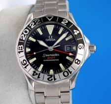 Mens Omega Seamaster GMT 300M Automatic Chronometer Watch - Black Dial - 2234.50