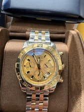 Breitling Chronomat Two-Tone Automatic Chronometer Gold Silver Wristwatch